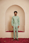 Yuvaan Cyan Short Kurta Set