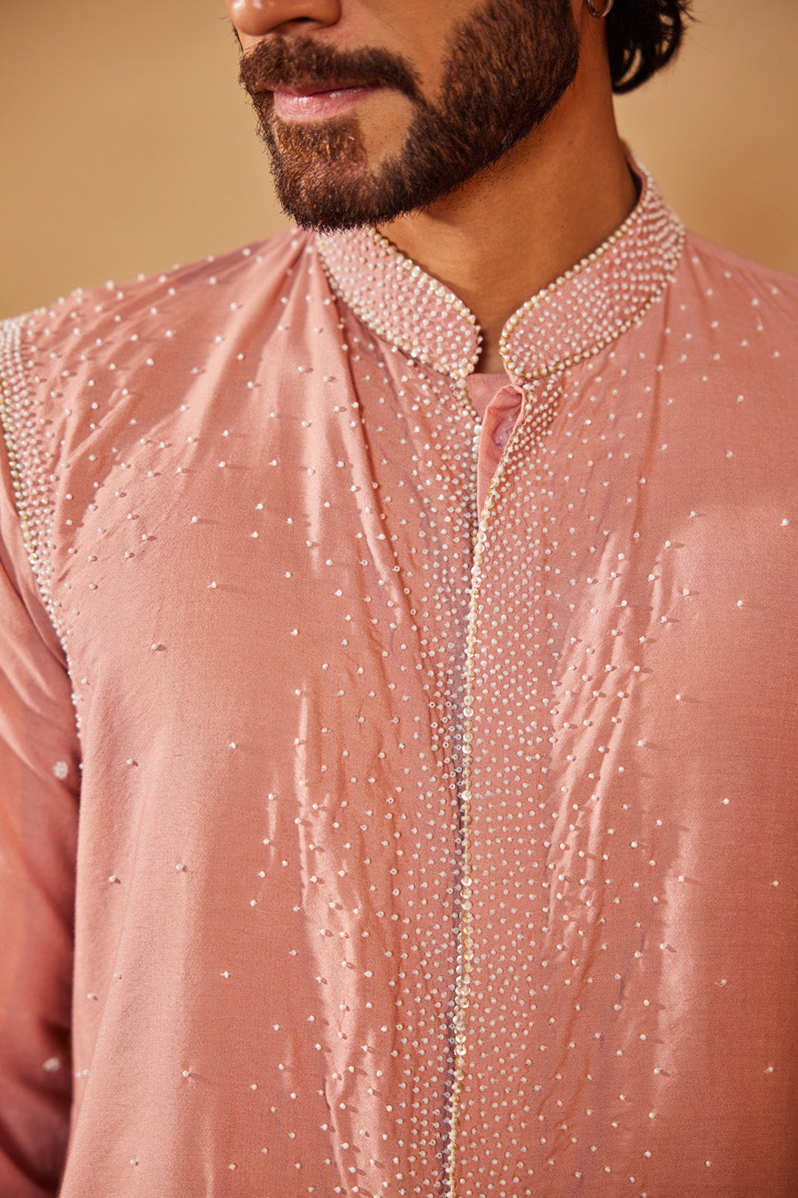 Manan Baby Pink Kurta Set