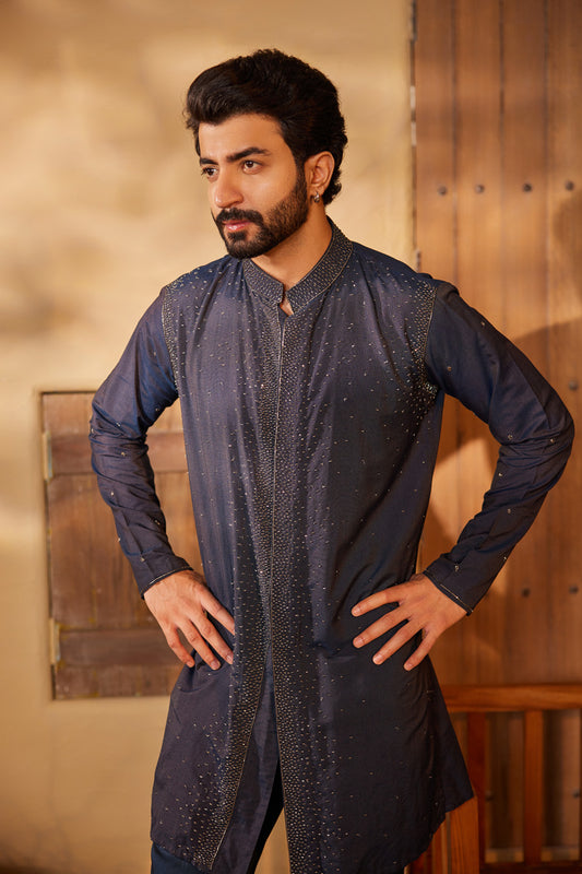 Sahadev Midnight Blue Kurta Set
