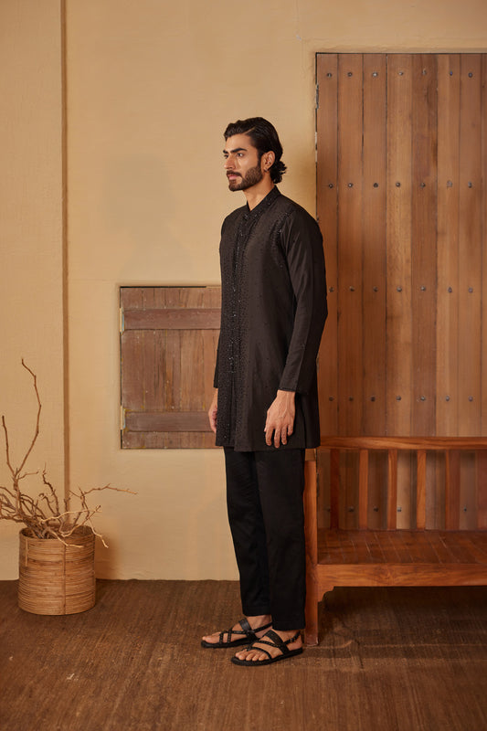 Nayan Black Kurta Set
