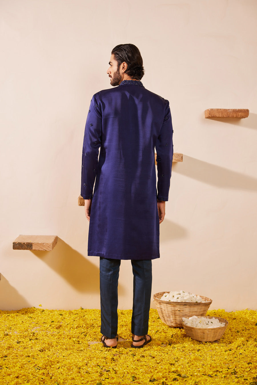 Gyanav Midnight Blue kurta Set