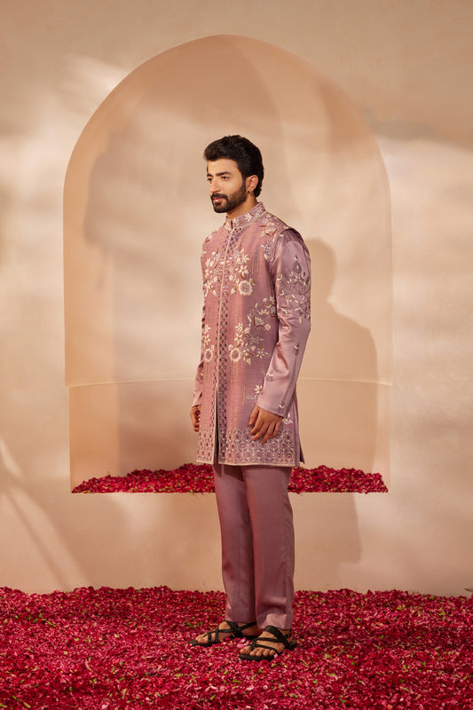 Shobit Lilac Indo Western Set