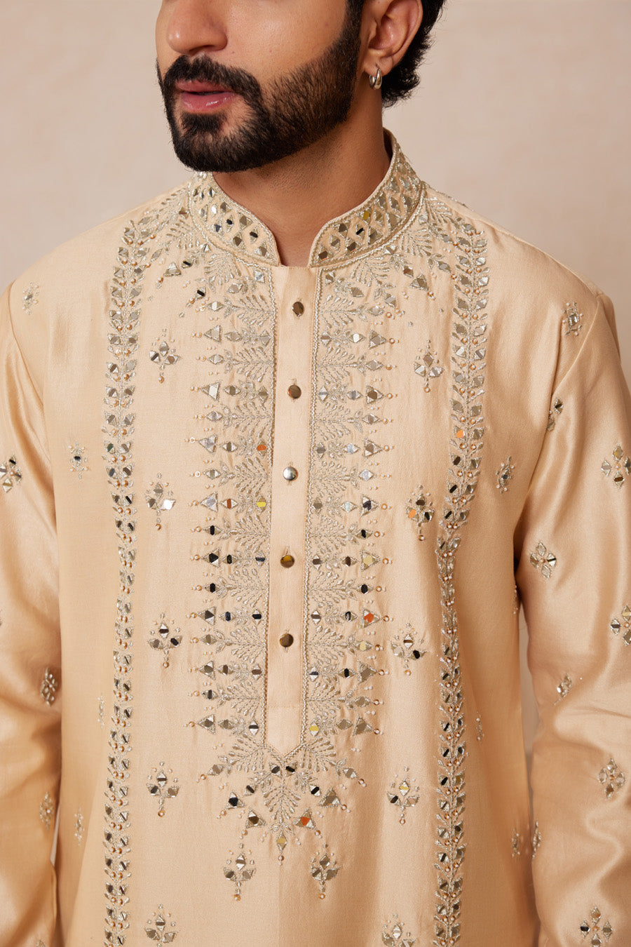 Arun Beige Kurta Set