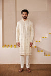 Mokshit Milky White Kurta Set