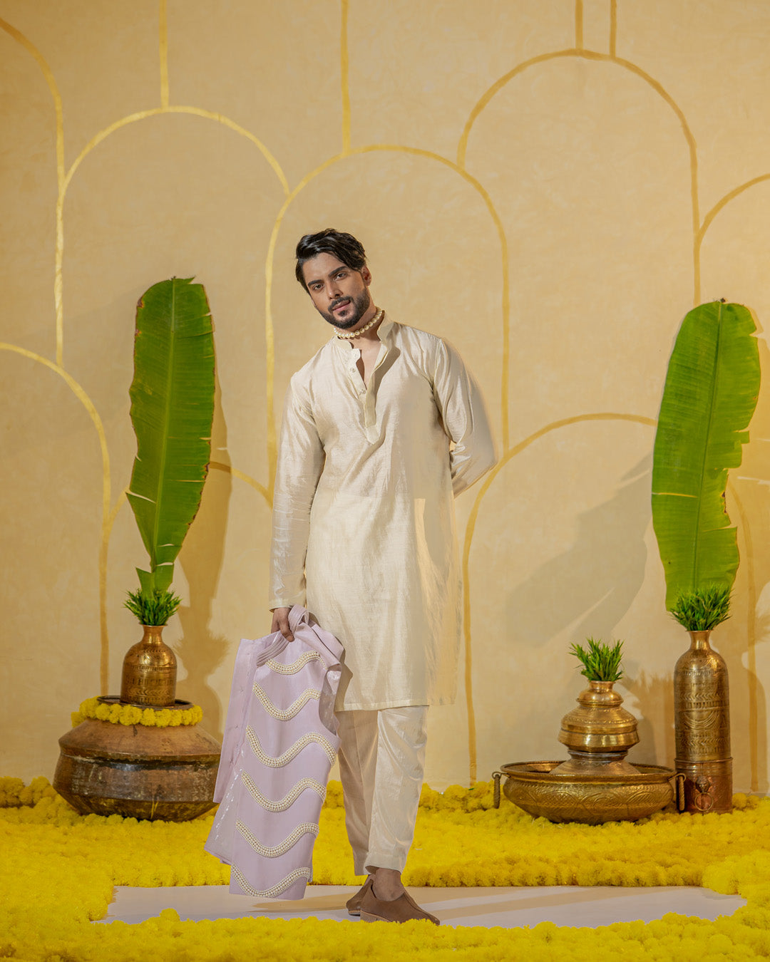 Dusty Pearl Kurta set