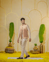 Dusty Ivory kurta set