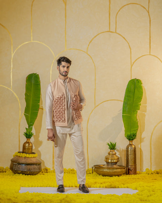 Dusty Ivory kurta set