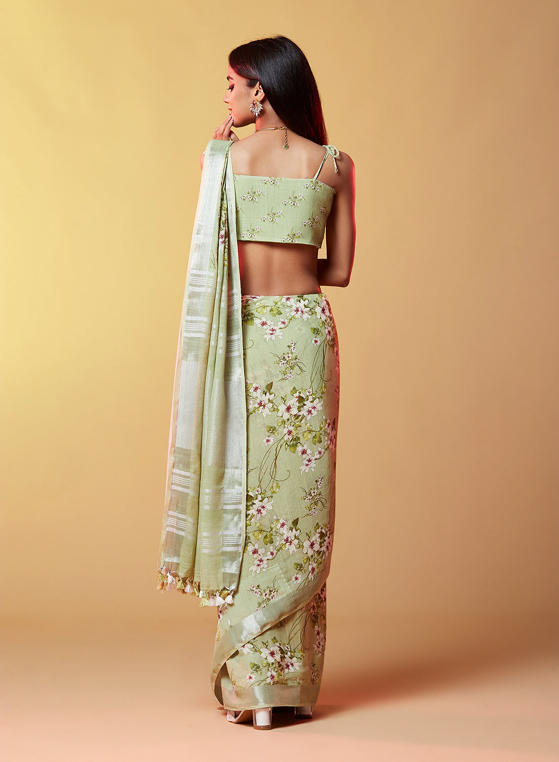 Digital Printed Cotton Saree