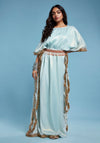 Blue Shimmer Kaftan
