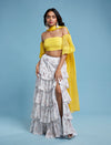 Yellow Offshoulder Lehenga Set