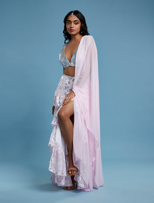 Baby Pink Lehenga Set