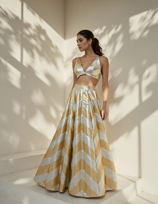 Senna Gota Lehenga Set