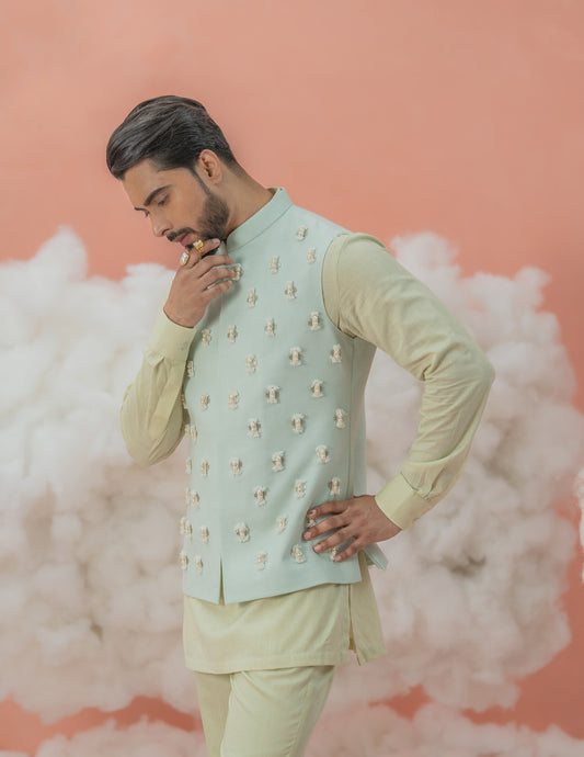Ice Drop Dori Bundi-Nehru Jacket only