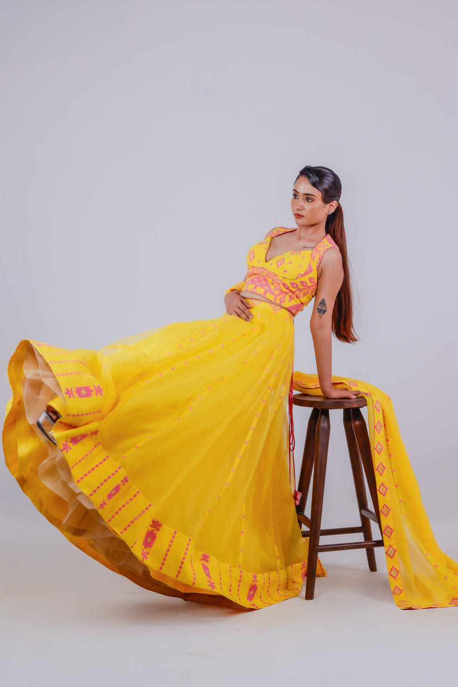 Surya Jamdani Lehenga