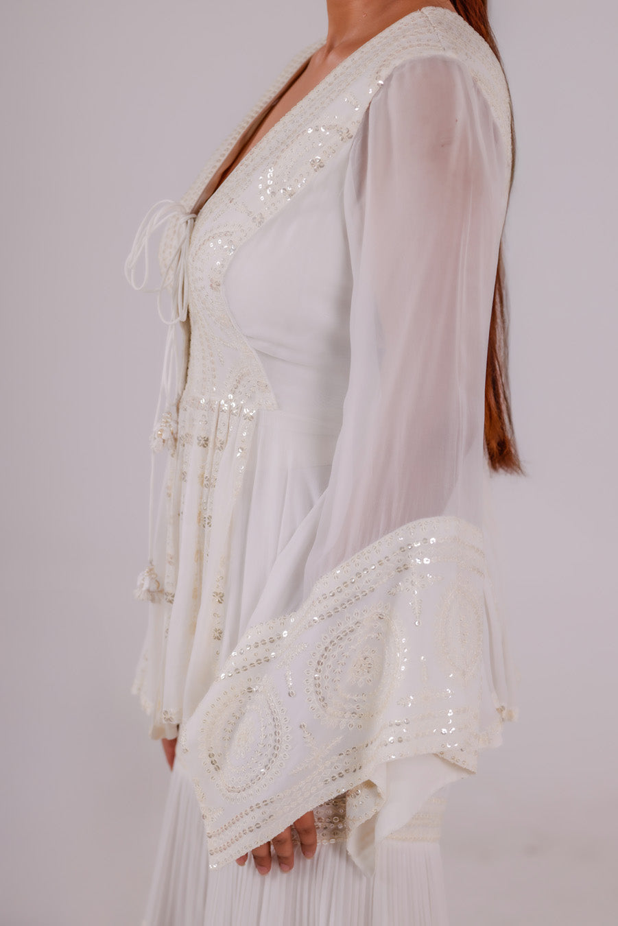 Mehr Peplum Sharara Set