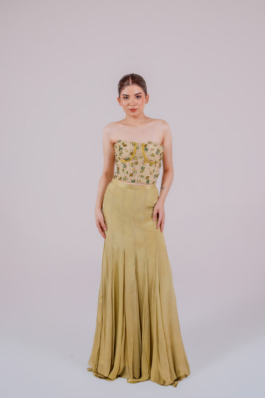 Sage Armor Corset Set