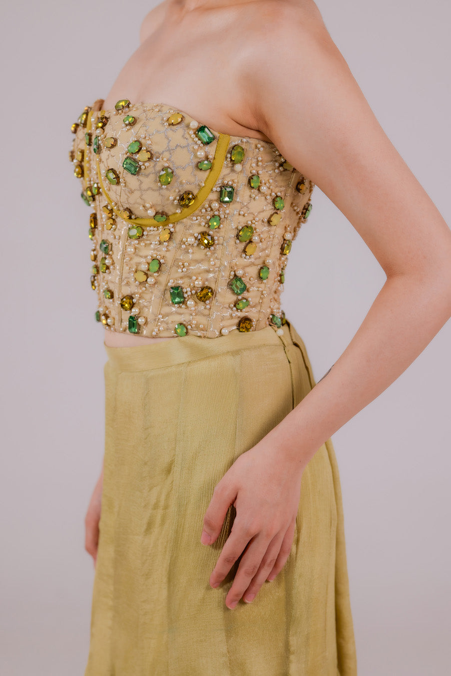 Sage Armor Corset Set