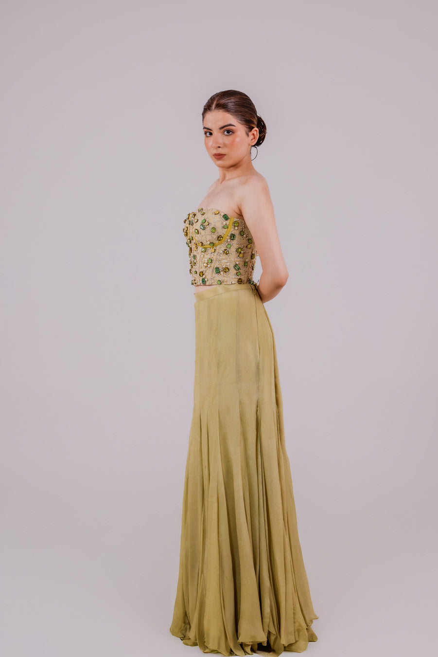 Sage Armor Corset Set