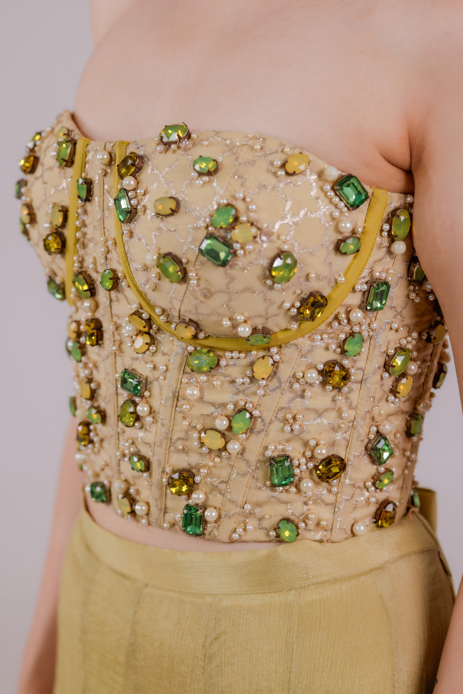 Sage Armor Corset Set