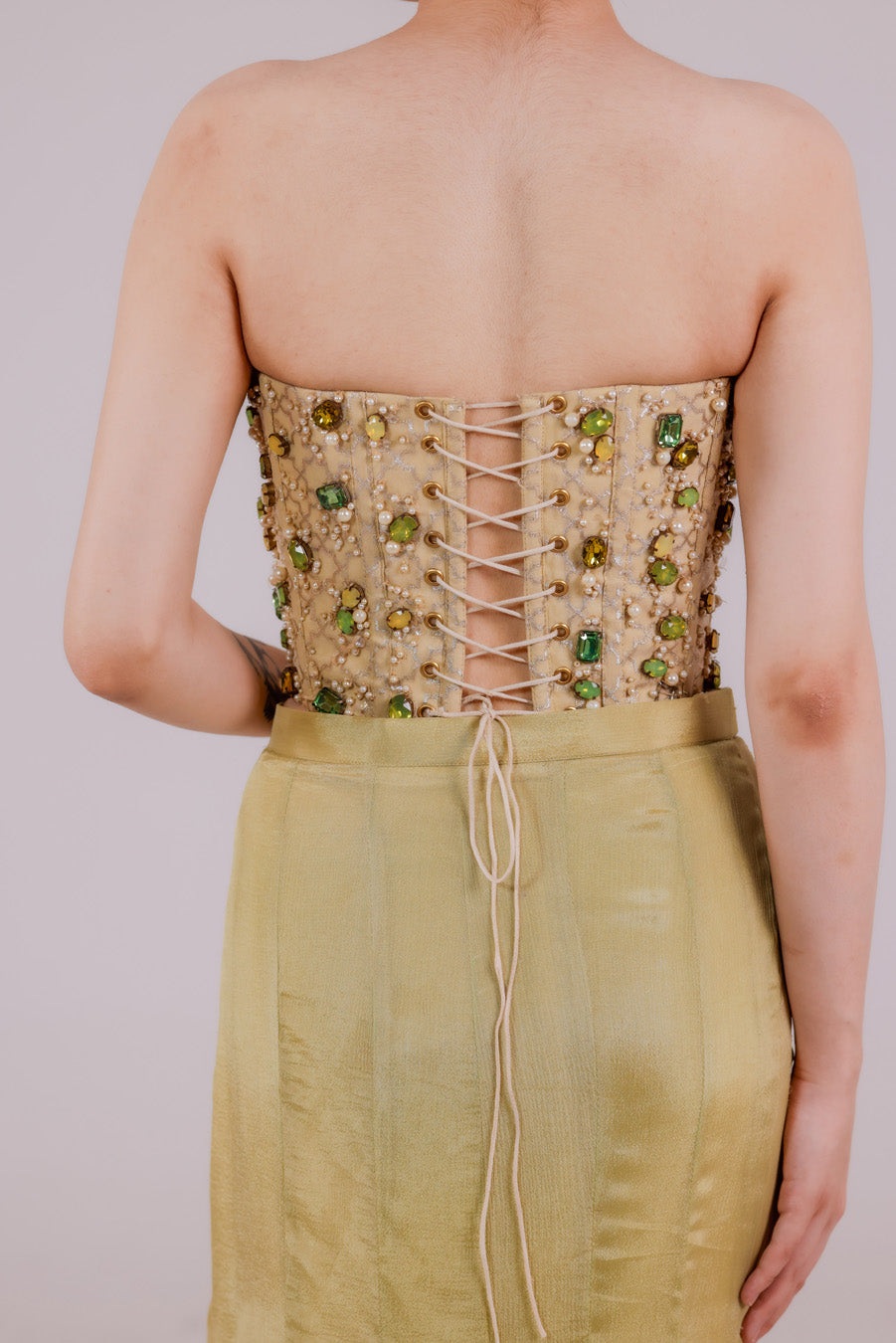 Sage Armor Corset Set