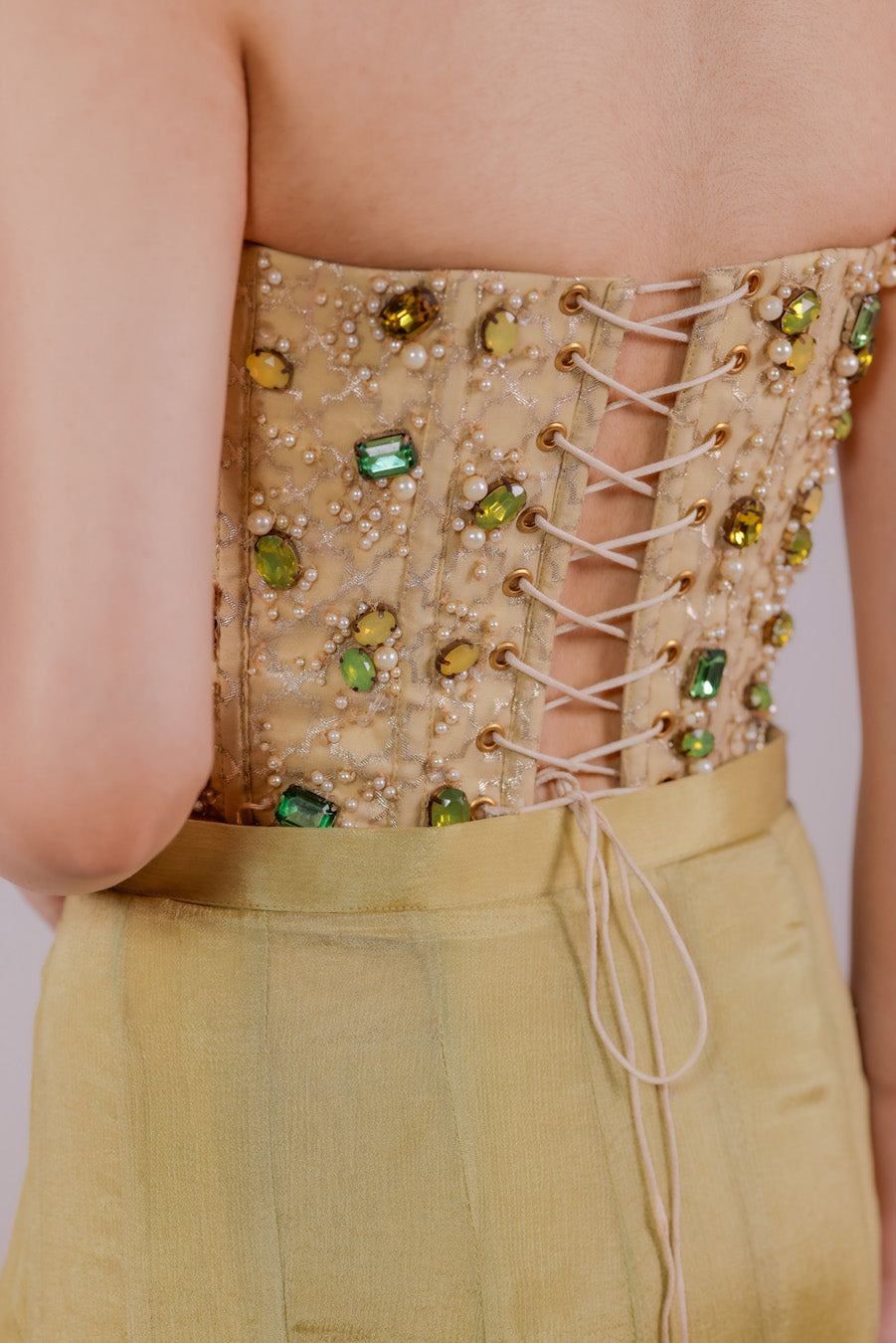 Sage Armor Corset Set