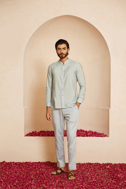 Ishin Powder Blue Short Kurta Set