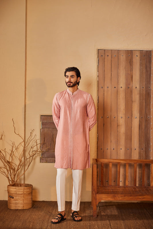 Manan Baby Pink Kurta Set