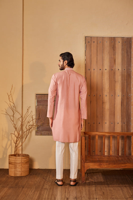 Manan Baby Pink Kurta Set