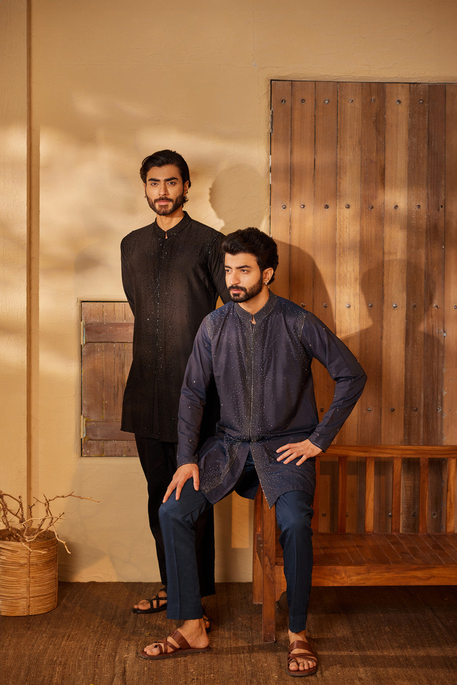 Sahadev Midnight Blue Kurta Set