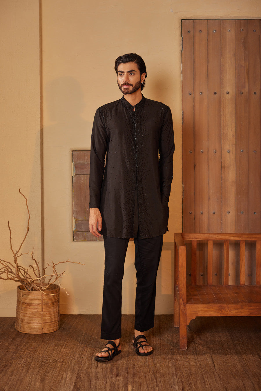 Nayan Black Kurta Set