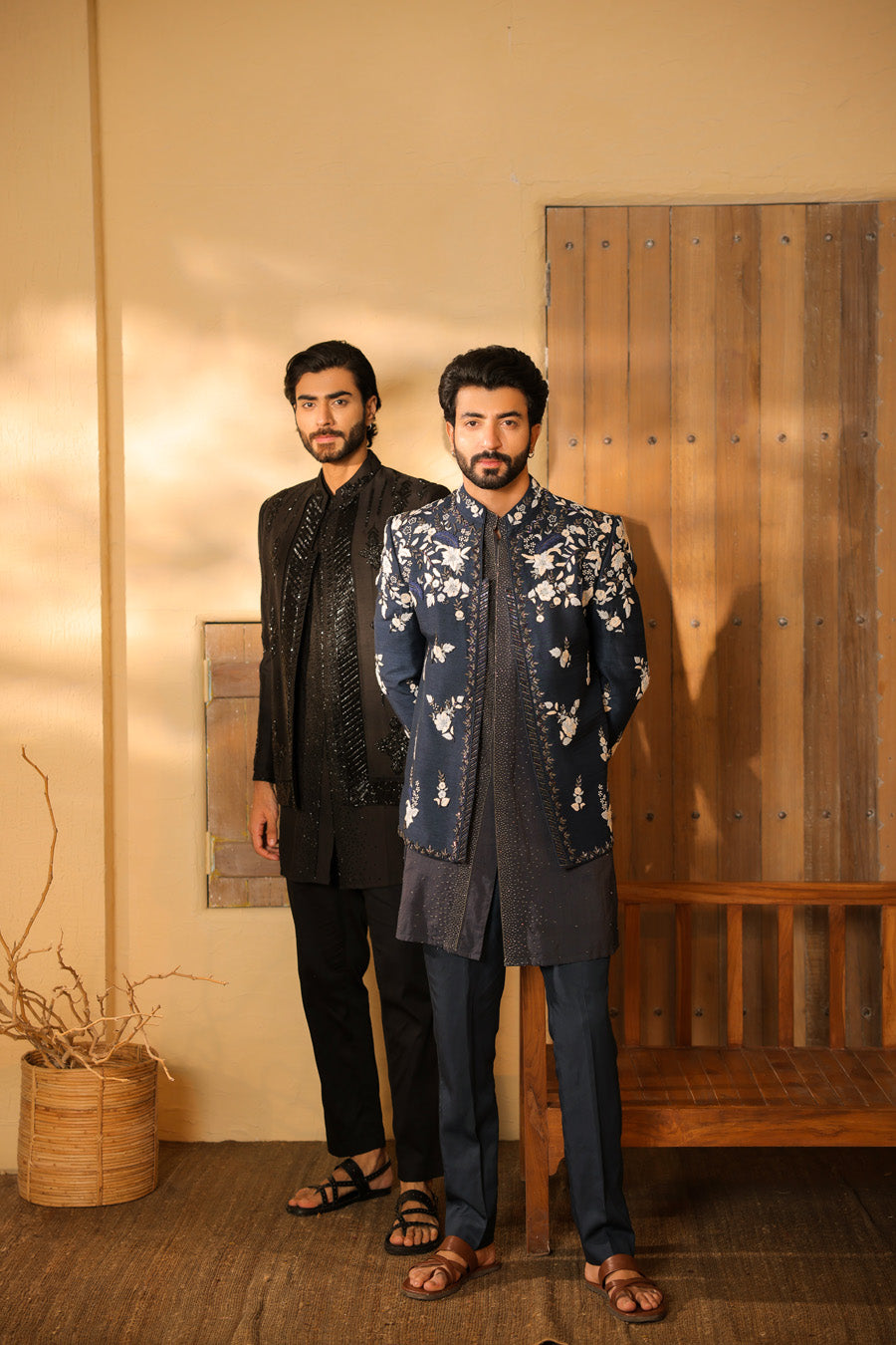 Nainesh Black Indo Western Set