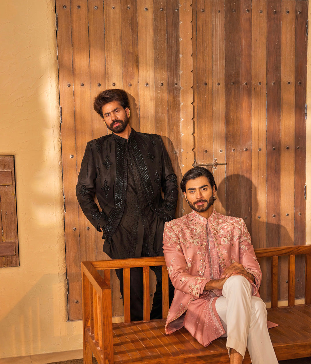 Nainesh Black Indo Western Set