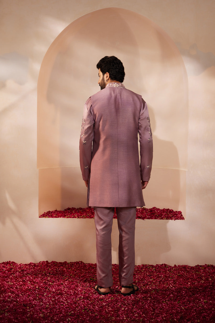 Shobit Lilac Indo Western Set