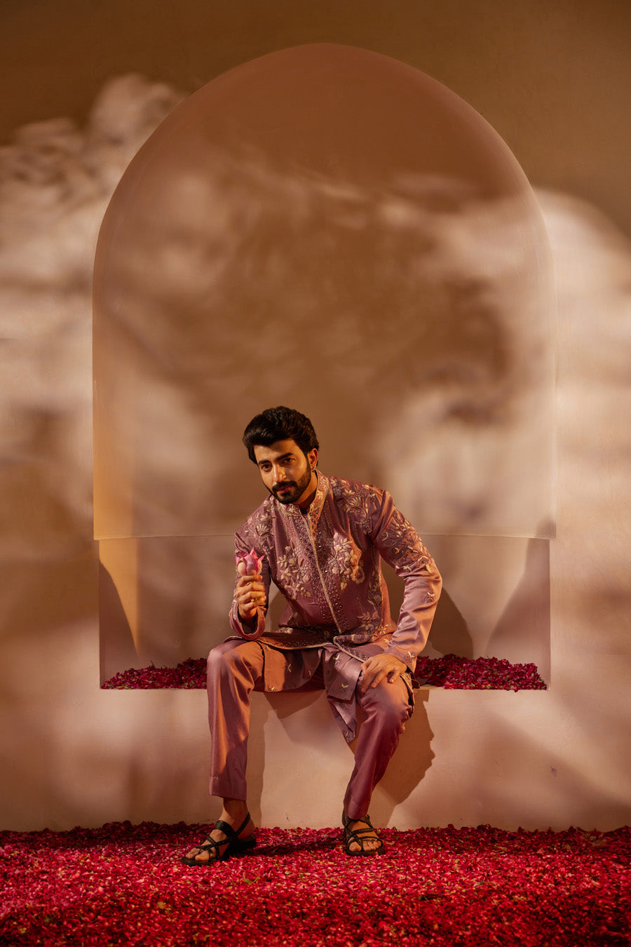 Shobit Lilac Indo Western Set