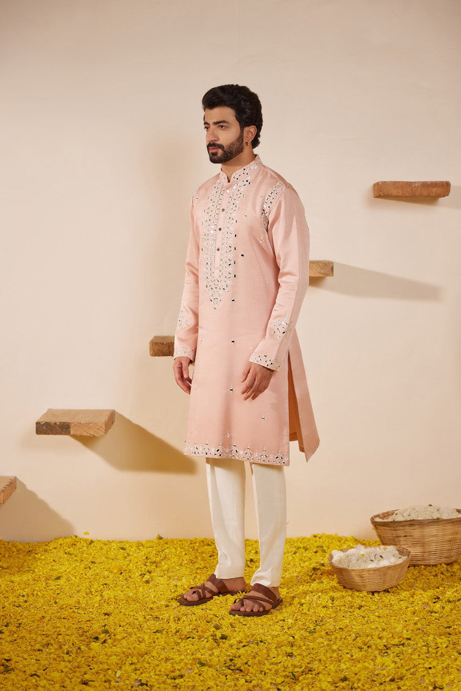 Dev Soft Pink Kurta Set
