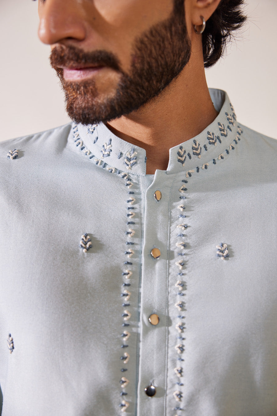 Ambar Powder Blue Kurta Set