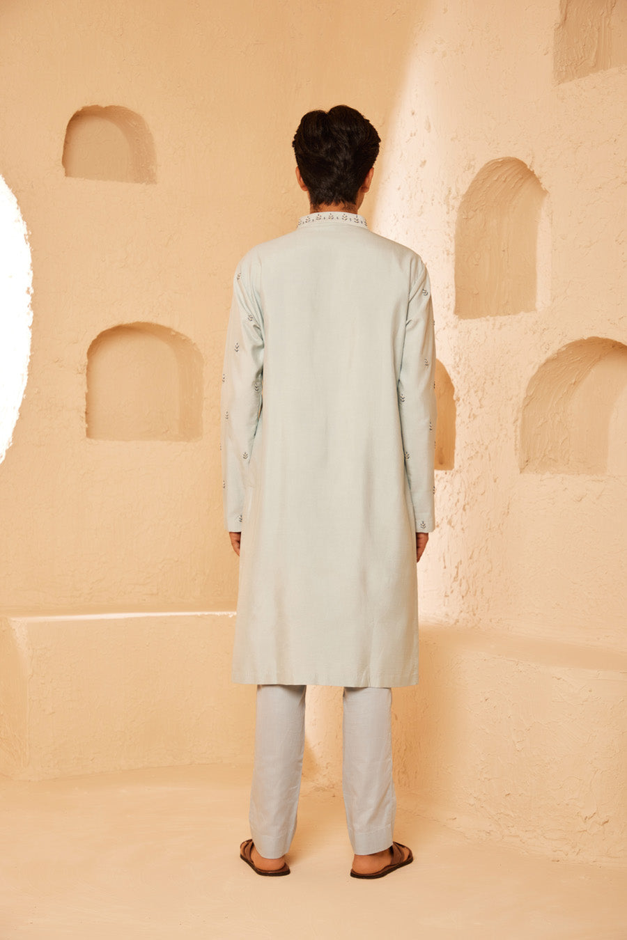 Ambar Powder Blue Kurta Set