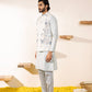 Advaith Powder Blue Waistcoat Set