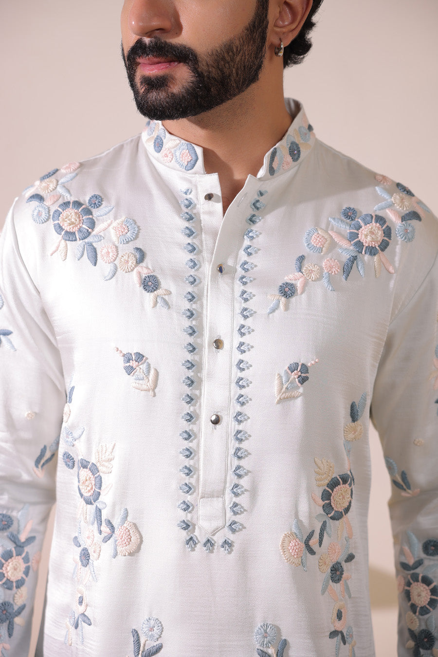 Animesh Grey Ombre Kurta Set