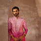 Nakul Fushia Pink Ombre Kurta Set