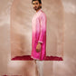Nakul Fushia Pink Ombre Kurta Set