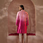 Nakul Fushia Pink Ombre Kurta Set
