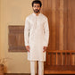 Somesh Milky White Kurta Set