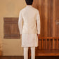 Sarvang Milky White Waisatcoat Set