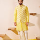 Yajur Lime Yellow Waistcoat Set
