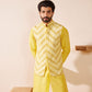 Yajur Lime Yellow Waistcoat Set