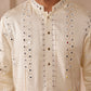 Mokshit Milky White Kurta Set