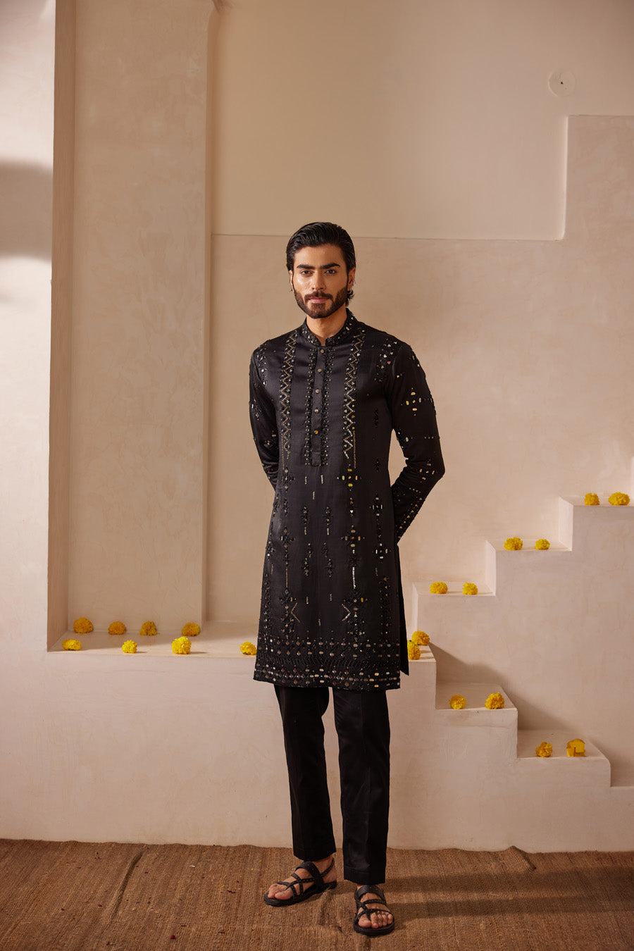 Kalp Black Kurta Set