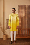 Kagani Yellow Ombre Kurta Set