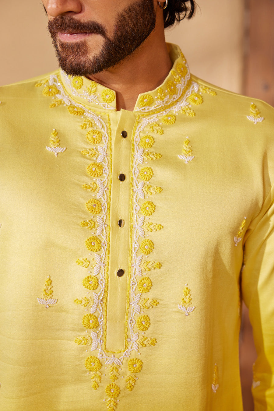 Kagani Yellow Ombre Kurta Set